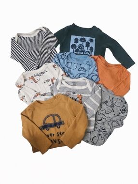 Assorted Baby Long Sleeve Onesies